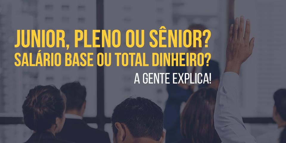 Júnior, Pleno ou Sênior? Salário base ou total dinheiro?