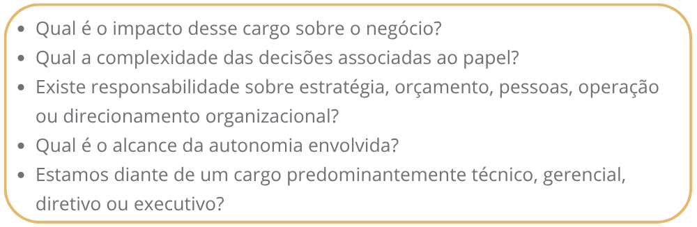 E como identificar se o problema virou estrutural? Job title inflation